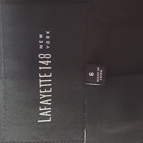 LAFAYETTE 148 New York Button Long Textured Metallic Jacket Size 6 - Picture 10 of 10